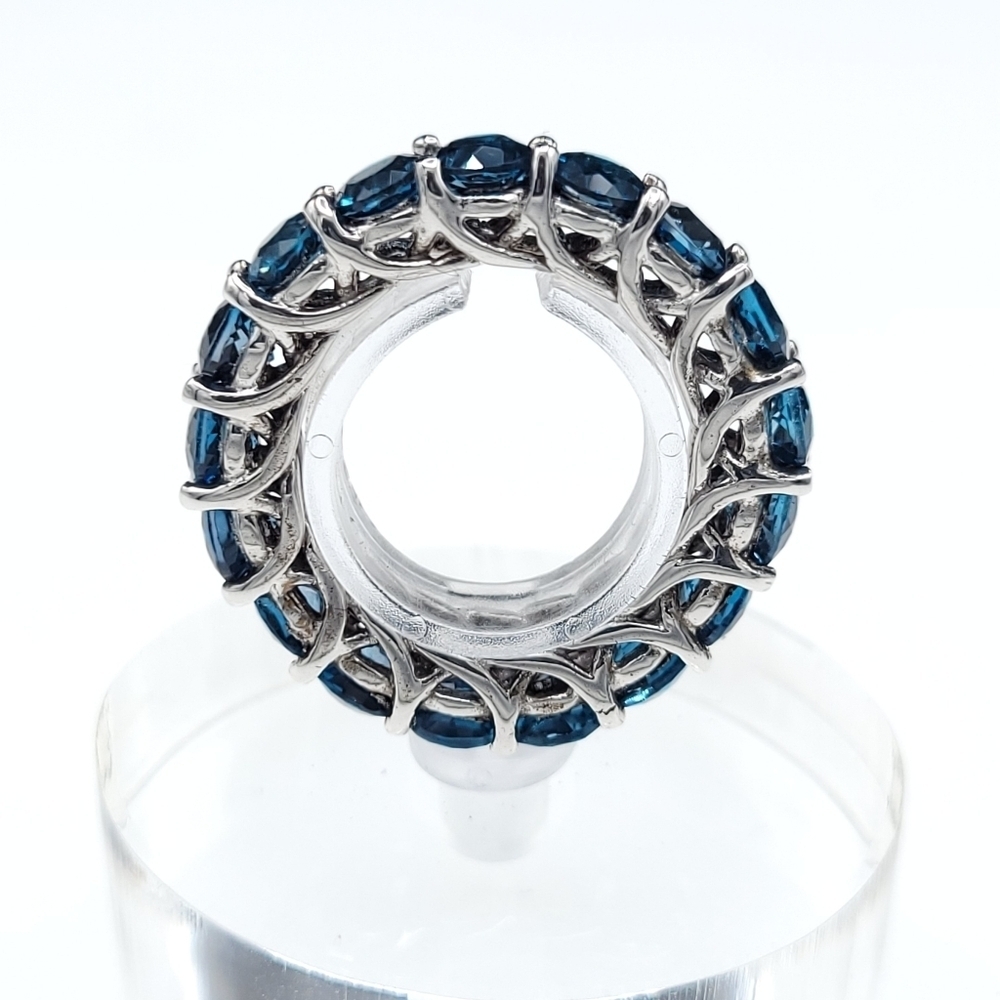 London blue topaz eternity ring